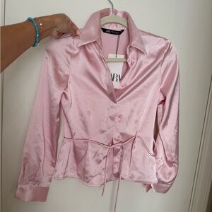 Zara silk blouse
